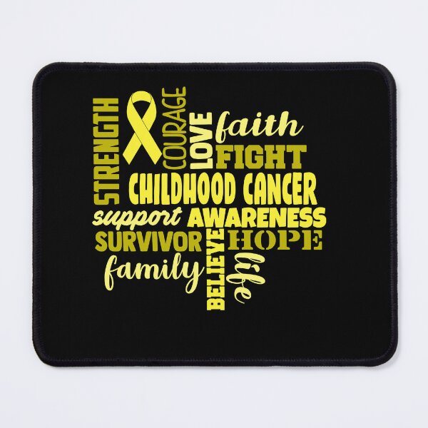 Item preview, Childhood Cancer Awareness - Strength Courage Faith Hope Love Fight Support Survivor Family Life Believe designed and sold by Hilten.