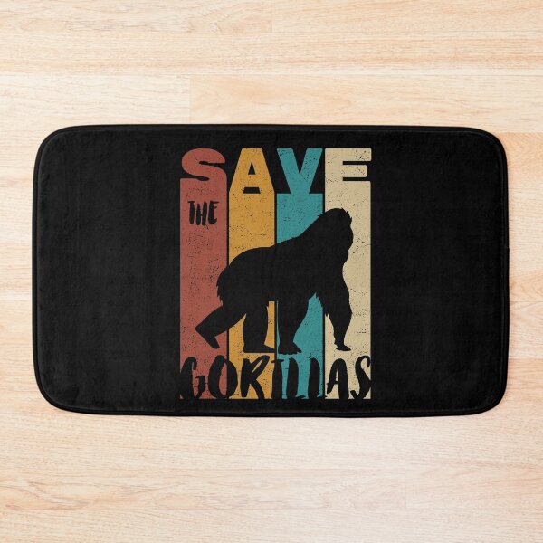 Item preview, Save The Gorillas, Retro Vintage Design, Earth Day designed and sold by PROMEN Creativity.