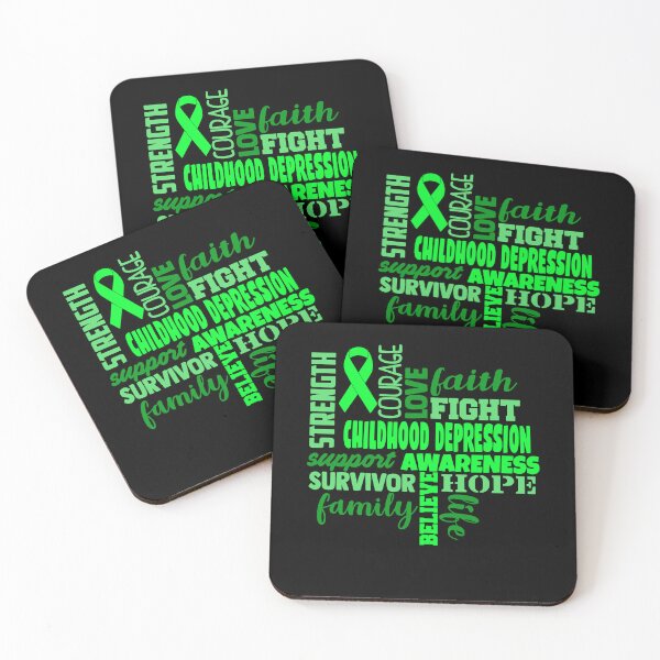 Item preview, Childhood Depression Awareness - Strength Courage Faith Hope Love Fight Support Survivor Family Life Believe designed and sold by Hilten.