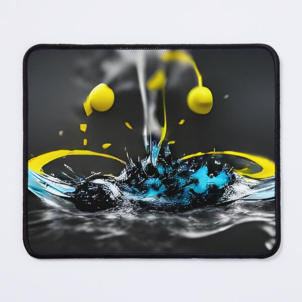 Item preview, AQUEOUS ART - BLUE, YELLOW designed and sold by AqueousAI.