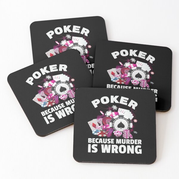 Item preview, Poker because Murder is Wrong Online Casino Funny Gambling designed and sold by SweetbeStore.