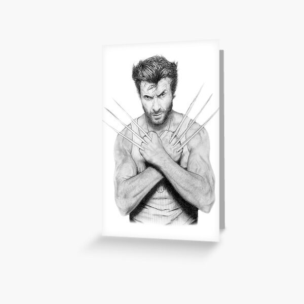 Hugh Jackman: Wolverine Greeting Card
