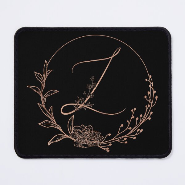 Item preview, Rose Gold Floral Monogram I designed and sold by ModernStyleBoho.