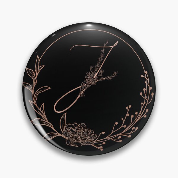 Item preview, Rose Gold Floral Monogram J designed and sold by ModernStyleBoho.