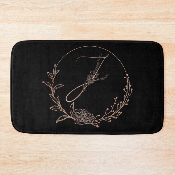 Item preview, Rose Gold Floral Monogram J designed and sold by ModernStyleBoho.