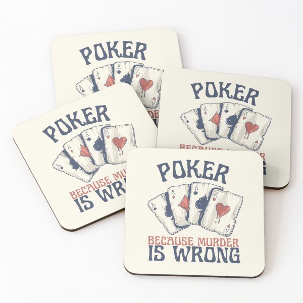 Item preview, Poker because Murder is Wrong the poker lifestyle Funny Gambling designed and sold by SweetbeStore.
