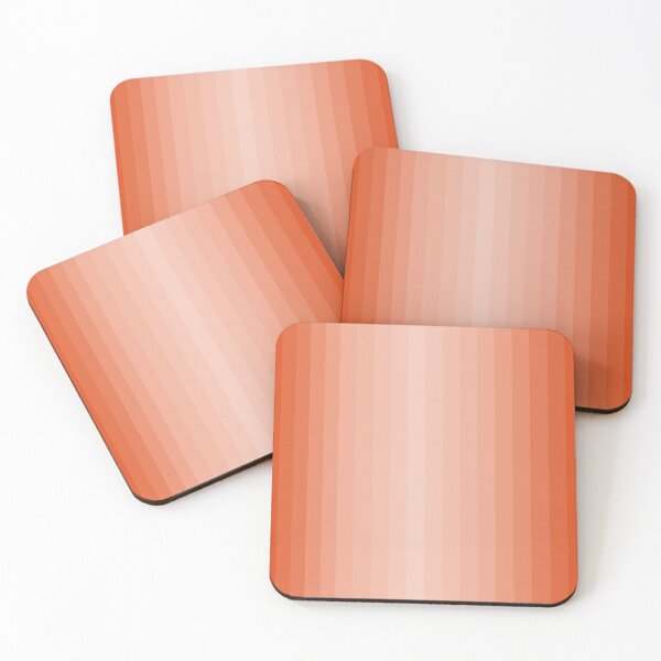 Item preview, vertical stripes pattern design in ubuntu orange palette designed and sold by Becky Hunter.