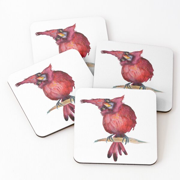 Item preview, Funny Cardinal Watercolor  designed and sold by dev11588.