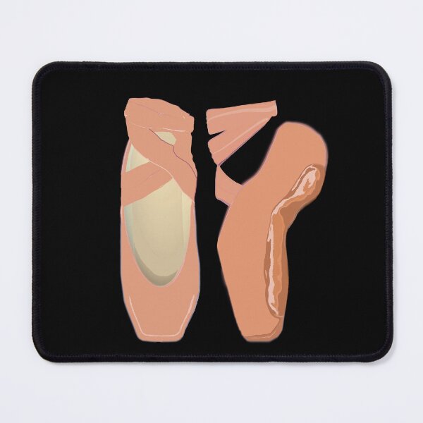 Item preview, Light Brown Skin Tone Ballerina Pointe Shoes (Black Background) designed and sold by ArtByLM.