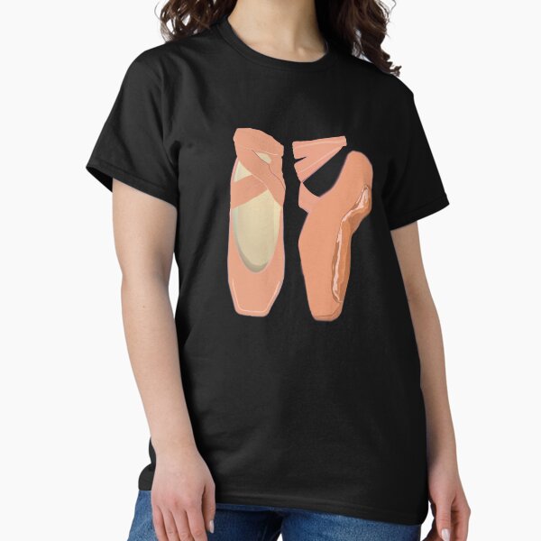 Item preview, Light Brown Skin Tone Ballerina Pointe Shoes (Black Background) designed and sold by ArtByLM.