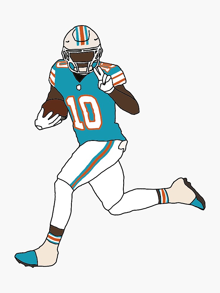 "Miami Dolphins Tyreek Hill" Sticker for Sale by phinsup | Redbubble