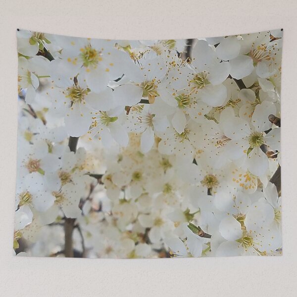 Item preview, White Plum Blossom Background designed and sold by DesignMore21.