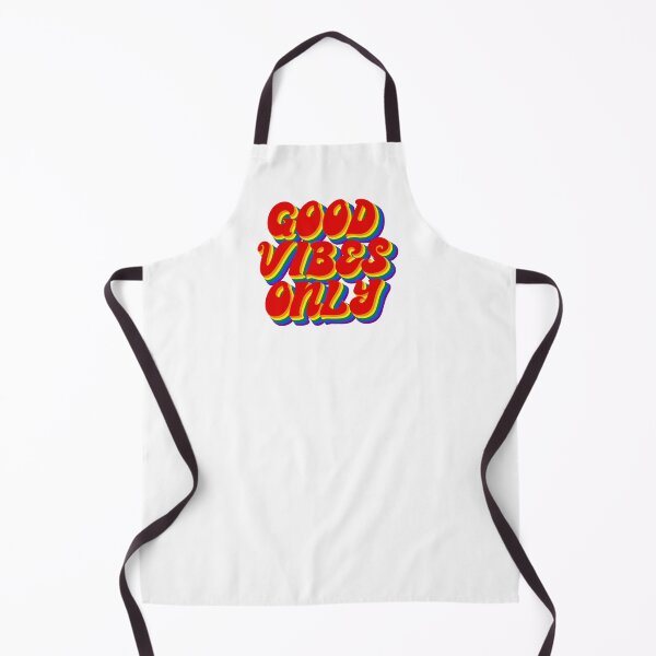 Item preview, Good vibes only quote Gay pride colors designed and sold by NerdnGeekshop.