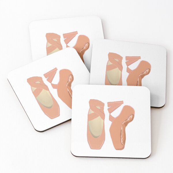 Item preview, Light Brown Skin Tone Ballerina Pointe Shoes (White Background) designed and sold by ArtByLM.