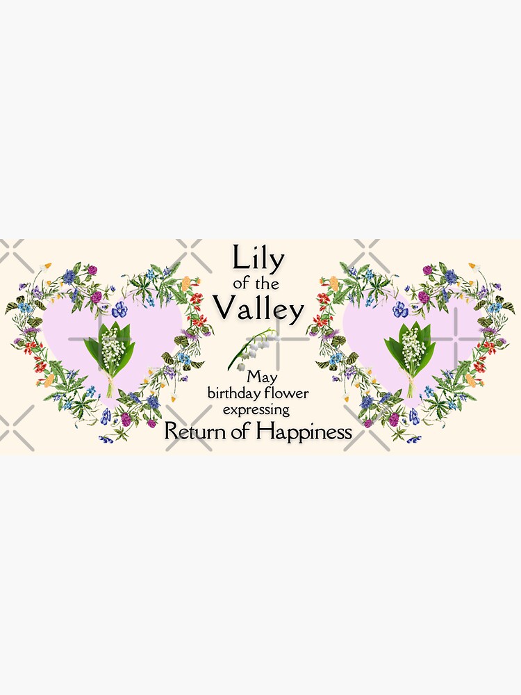 "May birthday, Lily of the Valley, new beginnings, flower language