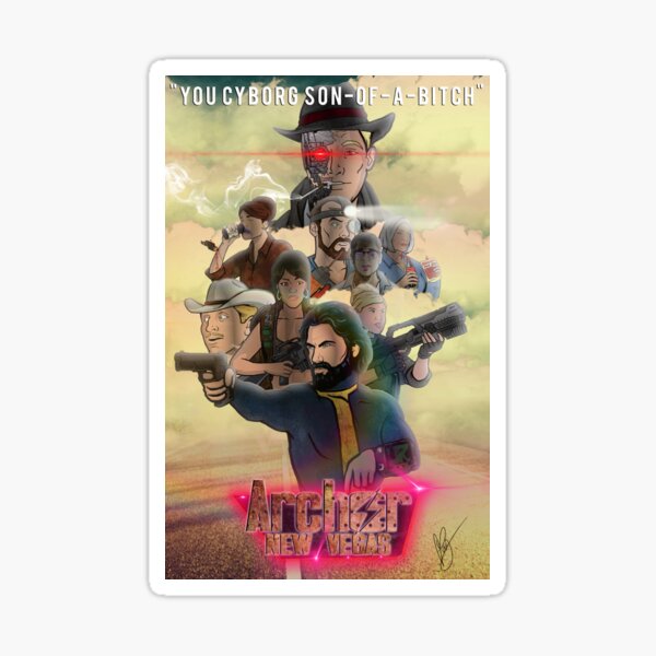Archer: New Vegas Sticker