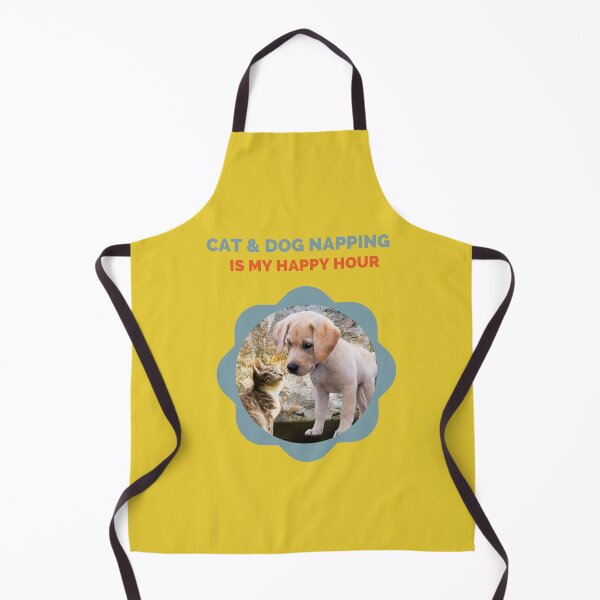 Item preview, Copy of Cute Cat and Dog Is My Happy Hour - for Cat lovers/Dog Lovers/Adult & Kids designed and sold by haRexia.
