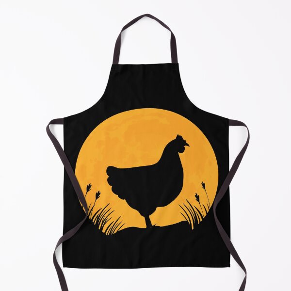Item preview, chicken animal lover Silhouette in full moon gift designed and sold by alaechamlal.