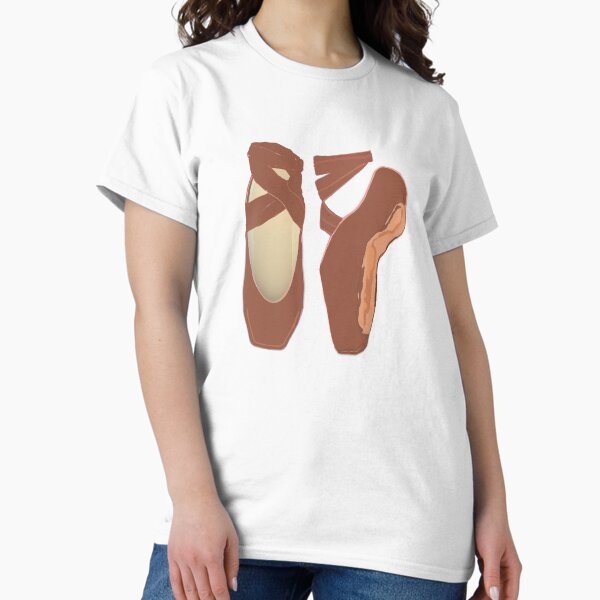 Item preview, Deep Brown Skin Tone Ballerina Pointe Shoes (White Background) designed and sold by ArtByLM.