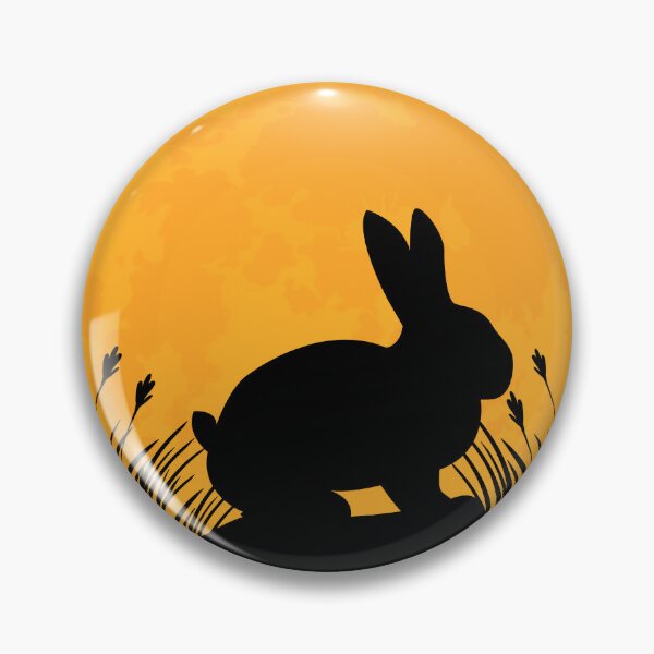 Artikelvorschau, Kaninchen-Tierliebhaber Silhouette im Vollmond-Ostertagsgeschenk entworfen und verkauft von alaechamlal.