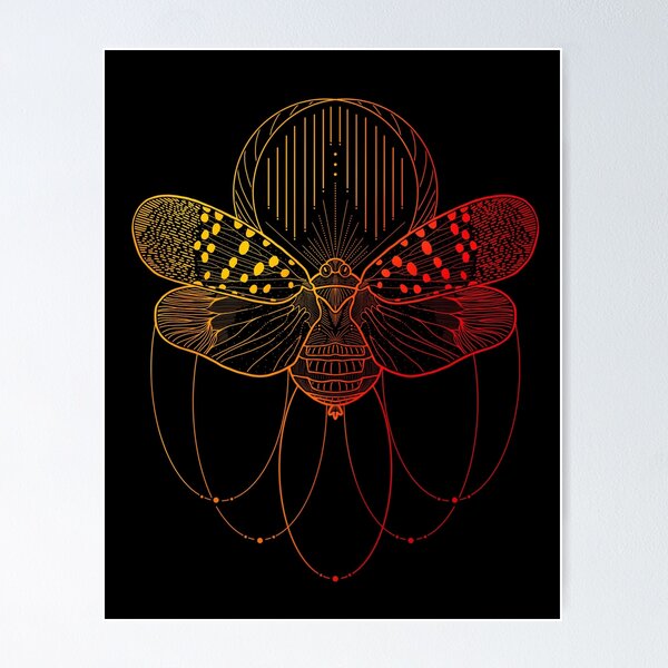 Item preview, Spotted Lanternfly designed and sold by radiantdark.