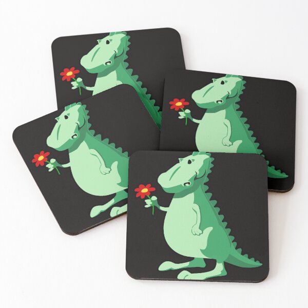 Item preview, Dino Dinosaur Dragon with a Flower designed and sold by JOY STORE 45.