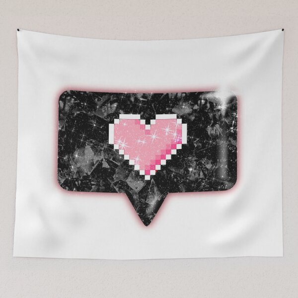 Item preview, Black Speech Icon Pink Heart Like Button Love Social Media designed and sold by Jolly-Yosei.