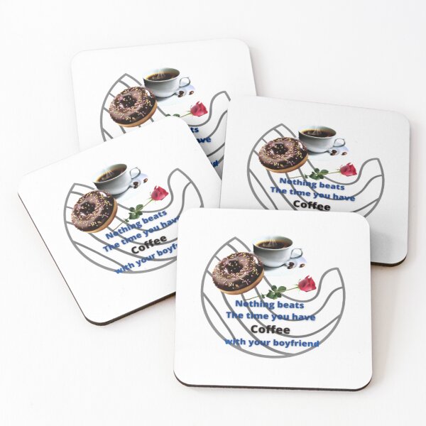 Item preview, nothing beats the time you have coffee with your boyfriend, All Things is Possible With Coffee, funny coffee motivation, Donut coffee morning designed and sold by Nicedeco.