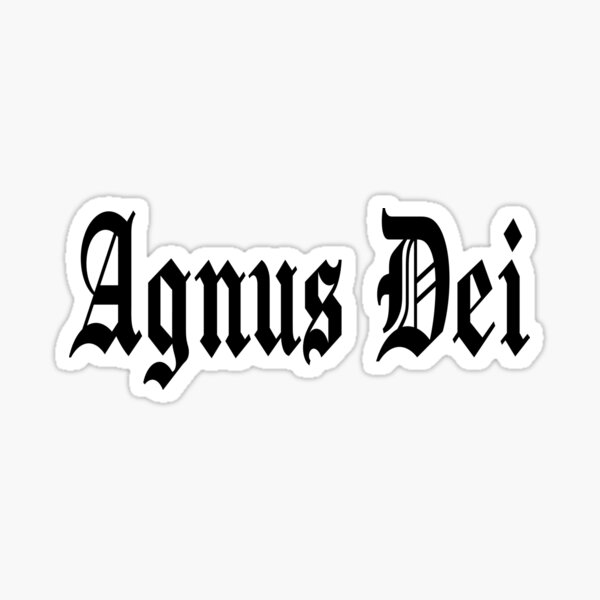 Item preview, Agnus Dei (Latin: Lamb of God) Black designed and sold by TheCatholicLady.