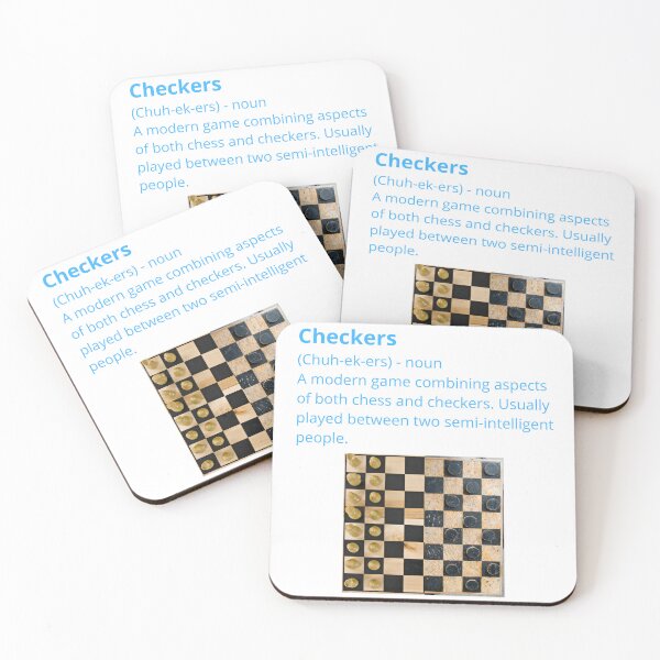 Item preview, Funny Checkers and Chess Game Board Definition Edit Photoshopped designed and sold by Lu &  Partners.