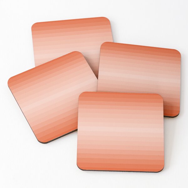 Item preview, horizontal stripes pattern design in ubuntu orange palette designed and sold by Becky Hunter.