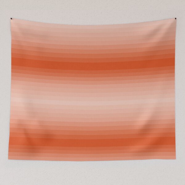 Item preview, horizontal stripes pattern design in ubuntu orange palette designed and sold by Becky Hunter.