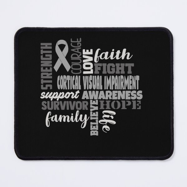 Item preview, Cortical Visual Impairment Awareness - Strength Courage Faith Hope Love Fight Support Survivor Family Life Believe designed and sold by Hilten.