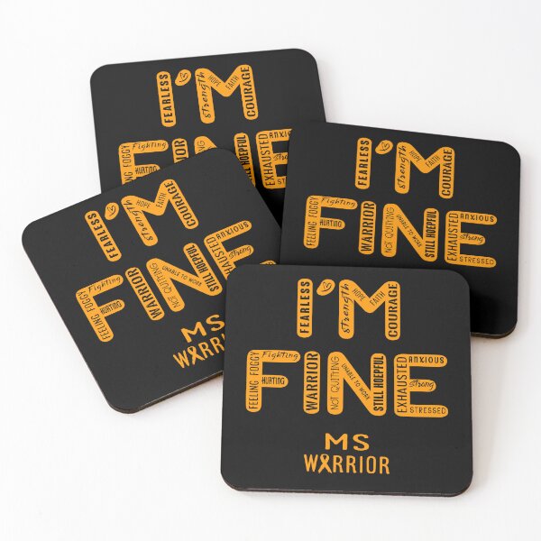Item preview, MS Warrior - I Am FINE, Support MS Warrior Support Gifts designed and sold by RidnerStore.