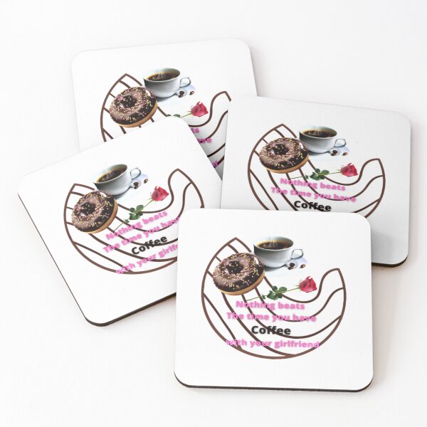 Item preview, nothing beats the time you have coffee with your girlfriend, All Things is Possible With Coffee, funny coffee motivation, Donut coffee morning designed and sold by Nicedeco.