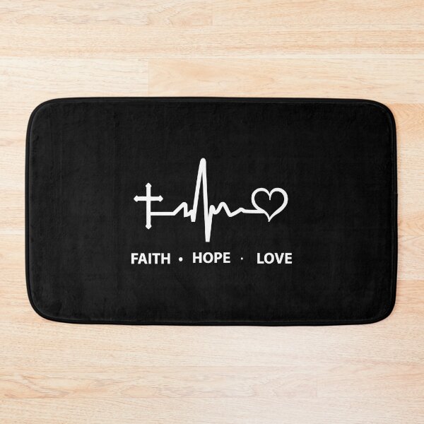 Item preview, Faith Hope Love Christian Heartbeat Hooded designed and sold by RicardoPerdro.