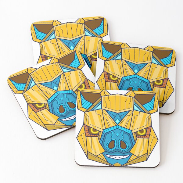 Item preview, pig cyborg, pig robot, pig cyberpunk, pig mecha designed and sold by otastd.