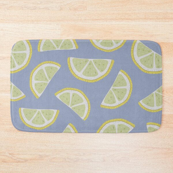 Item preview, Blue and yellow citrus limon pattern designed and sold by Thegentleshop.