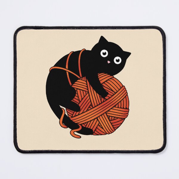 Item preview, Cat and yarn ball designed and sold by coffeeman.