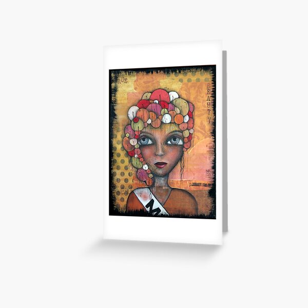 True Beauty Original art by Angieclementine Greeting Card