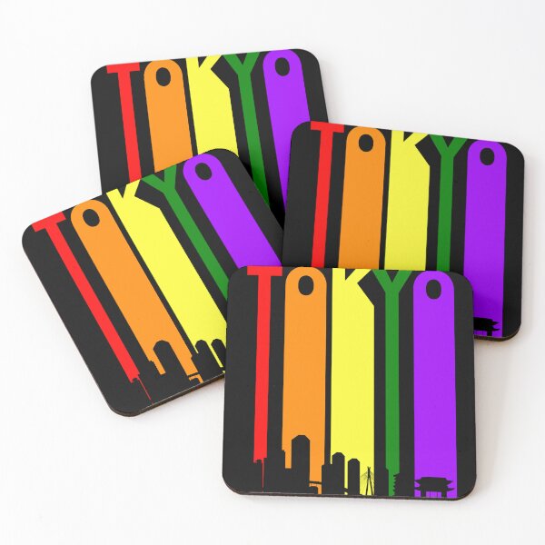Item preview, Tokyo Japan Rainbow Skyline LGBT Gay Pride designed and sold by RicardoPerdro.