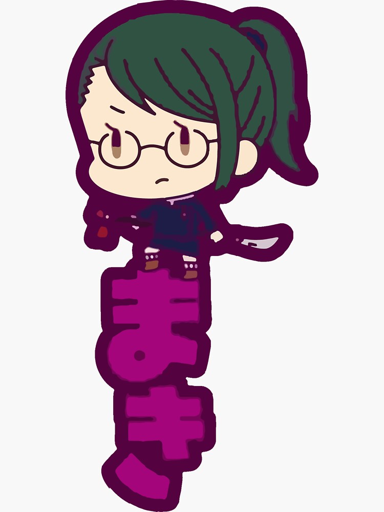 Chibi Maki Zenin Jujutsu Kaisen 0 Movie Sticker By Trashcanfandom Redbubble 2820