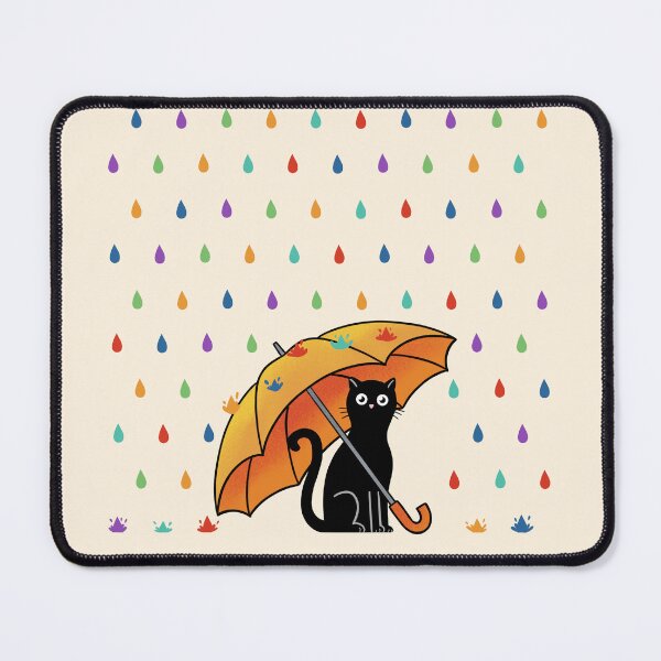 Item preview, Cat and rain designed and sold by coffeeman.