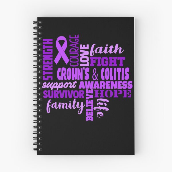 Item preview, Crohn's & Colitis Awareness - Strength Courage Faith Hope Love Fight Support Survivor Family Life Believe designed and sold by Hilten.