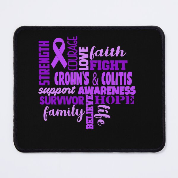 Item preview, Crohn's & Colitis Awareness - Strength Courage Faith Hope Love Fight Support Survivor Family Life Believe designed and sold by Hilten.