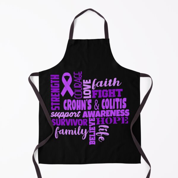 Item preview, Crohn's & Colitis Awareness - Strength Courage Faith Hope Love Fight Support Survivor Family Life Believe designed and sold by Hilten.