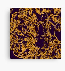 Purple Bumble Canvas Print