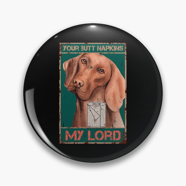 Item preview, The Vintage Your Butt Napkins My Lord Poster Dog Gold designed and sold by Donna Gomez.