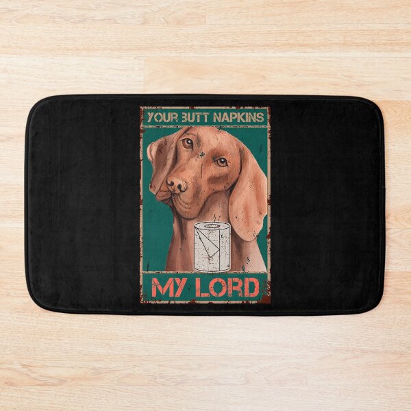 Item preview, The Vintage Your Butt Napkins My Lord Poster Dog Gold designed and sold by Donna Gomez.