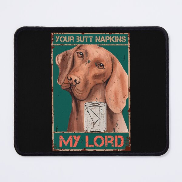 Item preview, The Vintage Your Butt Napkins My Lord Poster Dog Gold designed and sold by Donna Gomez.